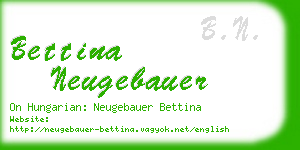 bettina neugebauer business card